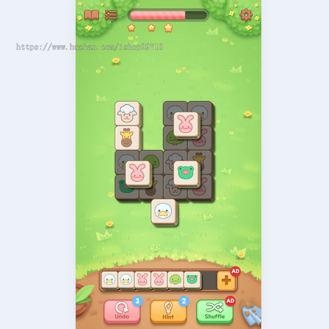 HTML5休闲小游戏《三个方块》带广告接口