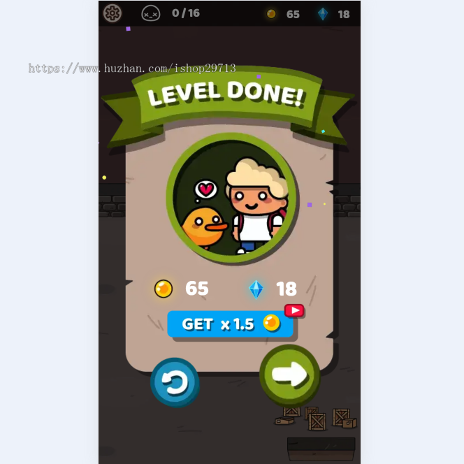 HTML5休闲小游戏《史蒂夫和鸭子射手》带广告接口