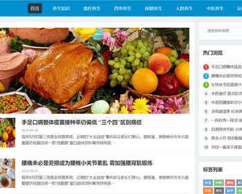 K248（自适应手机端）HTML5响应式百度MIP三合一养生资讯文章新闻博客类pbootcms模板