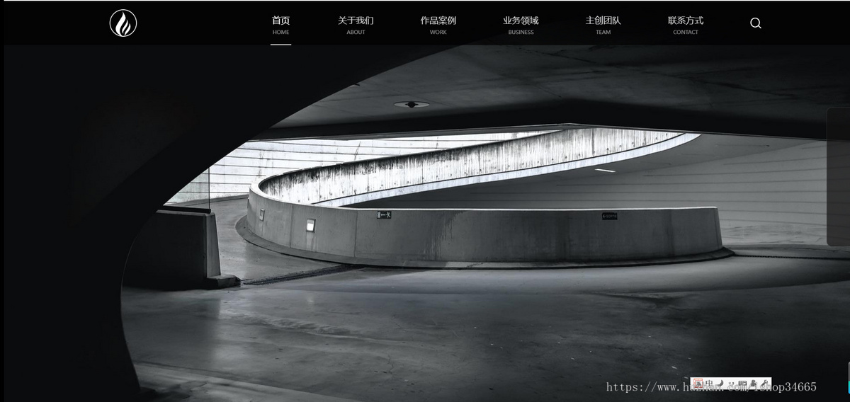 k280（自适应手机端）响应式室内建筑设计工程公司网站pbootcms模板装修设计公司网站源