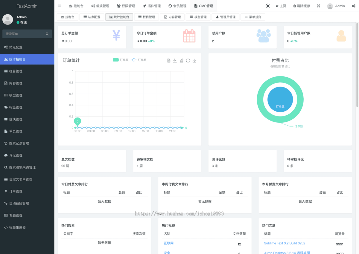 cms内容管理系统源码 cms源码 内容发布管理系统 支持微信小程序
