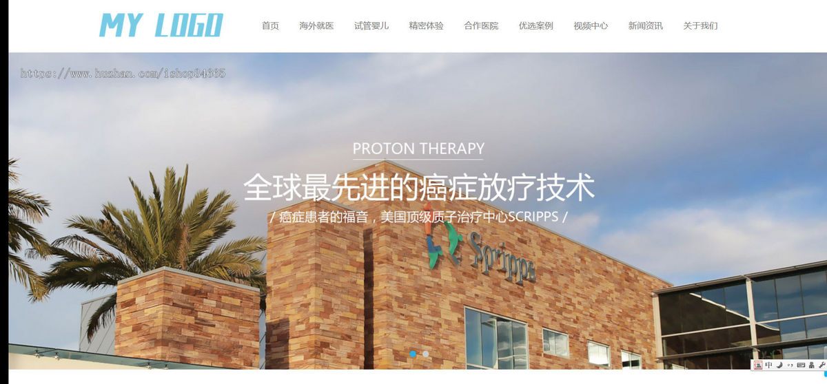 k382（自适应手机端）医疗试管婴儿网站pbootcms模板 海外就医网站源码下载