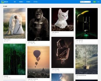 （PC+WAP）电脑壁纸网站pbootcms模板 手机壁纸网站源码下载