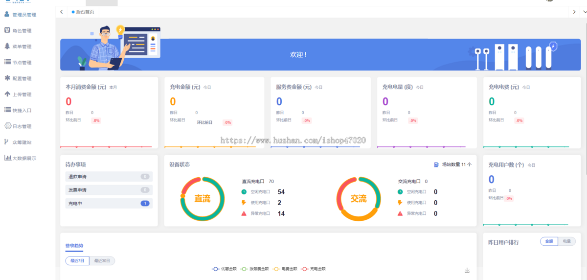 2026新能源汽车二轮电动车地图找桩共享充电桩充电服务平台充电桩小程序系统源码