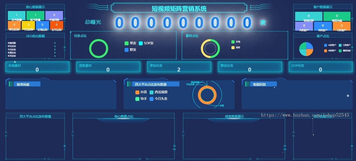 【2025全开源版】抖音矩阵云混剪系统源码/短视频矩阵营销系统
