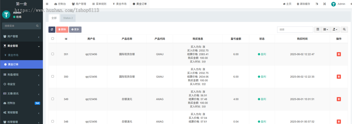 黄金投资金融理财源码|黄金理财|黄金金投资|投资理财系统|多语言理财系统