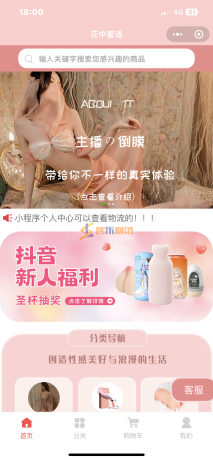 成人用品商城公众号小程序系统/带采集/内置12套模板一件载入