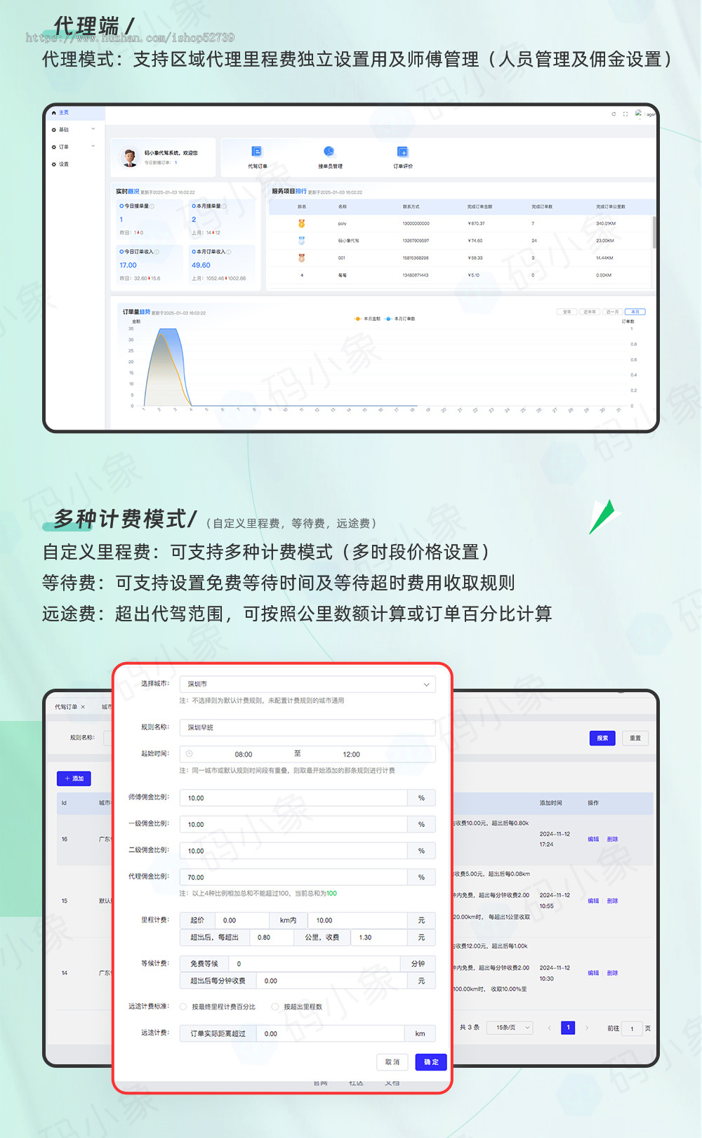 代驾系统小程序小程序开发定制二开多城市代驾小程序系统