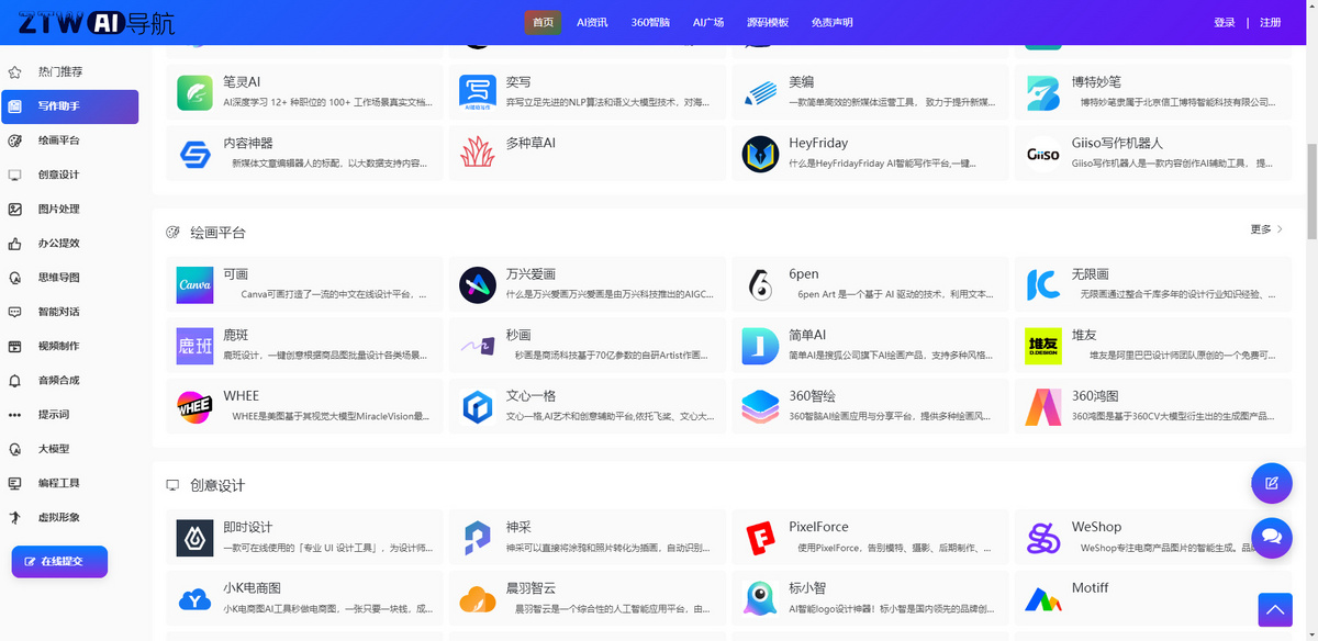 2025AI导航系统网站源码 AI站点分类 AI工具集合精选源码