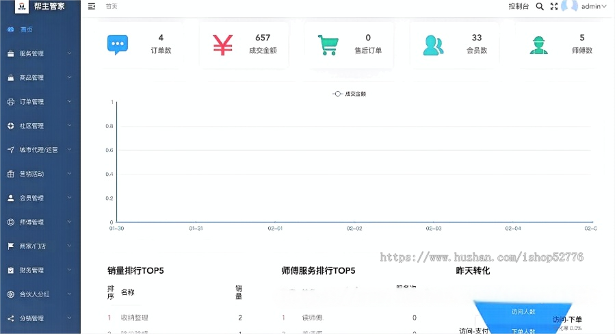 [运营级]家政服务小程序/同城技师预约/上门维修/上门保洁服务/师傅入驻