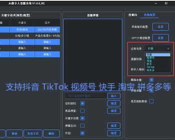 AI数字人直播系统抖音 TikTok视频号快手淘宝拼多多多平台ai直播 亲测