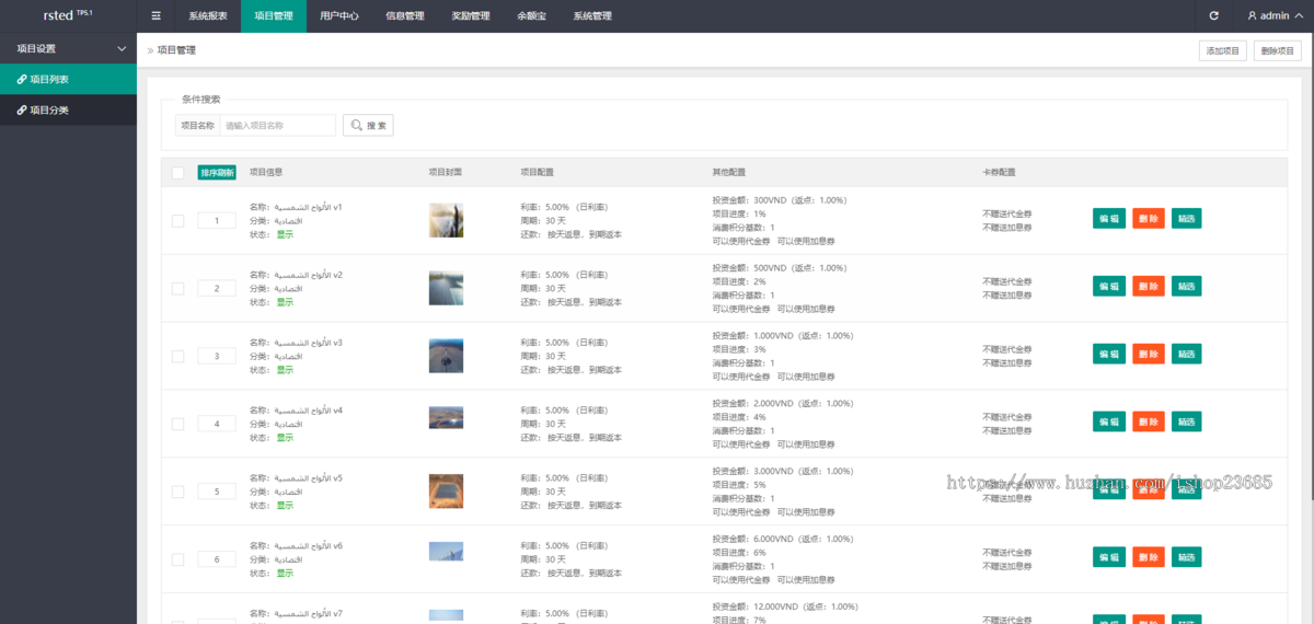 阿拉伯投资理财系统/海外投资众筹系统/前端vue