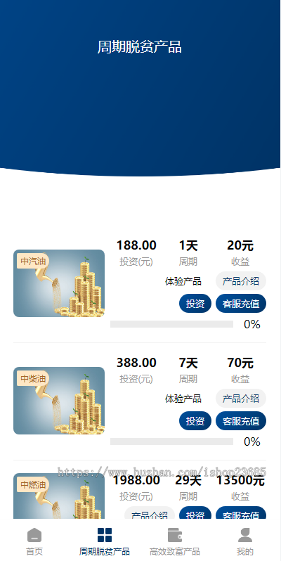 前端uinapp/联合石化投资理财系统/投资认购源码