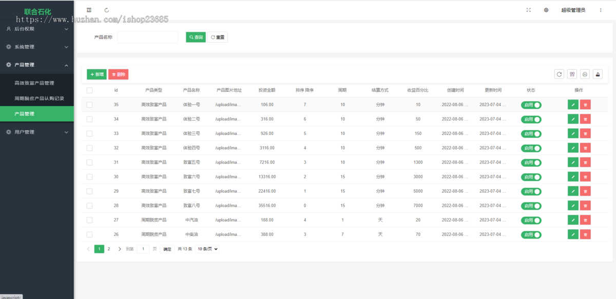 前端uinapp/联合石化投资理财系统/投资认购源码