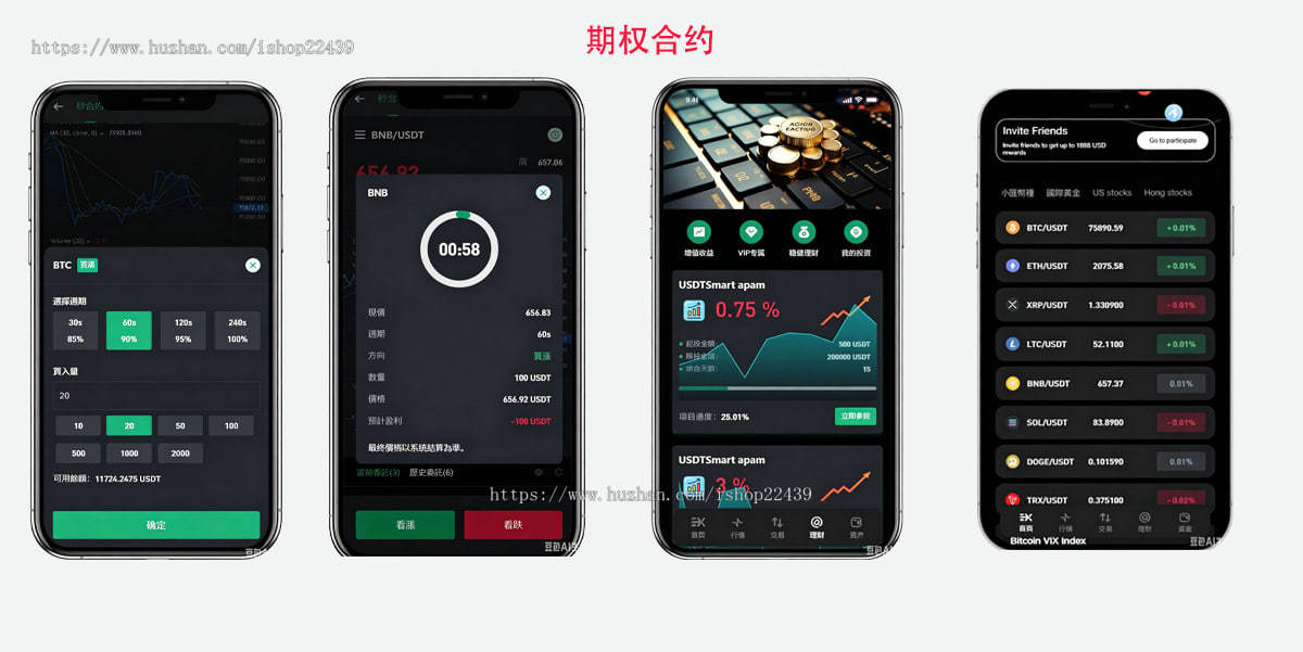 期权/大宗商品/区块链/黄金/外汇/交易所/多语言期权系统原创开发