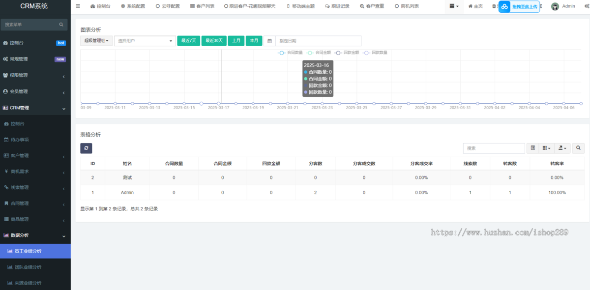 【带手机端】CRM客户关系管理系统源码手机版crm跟单销售公司订单合同办公系统源码