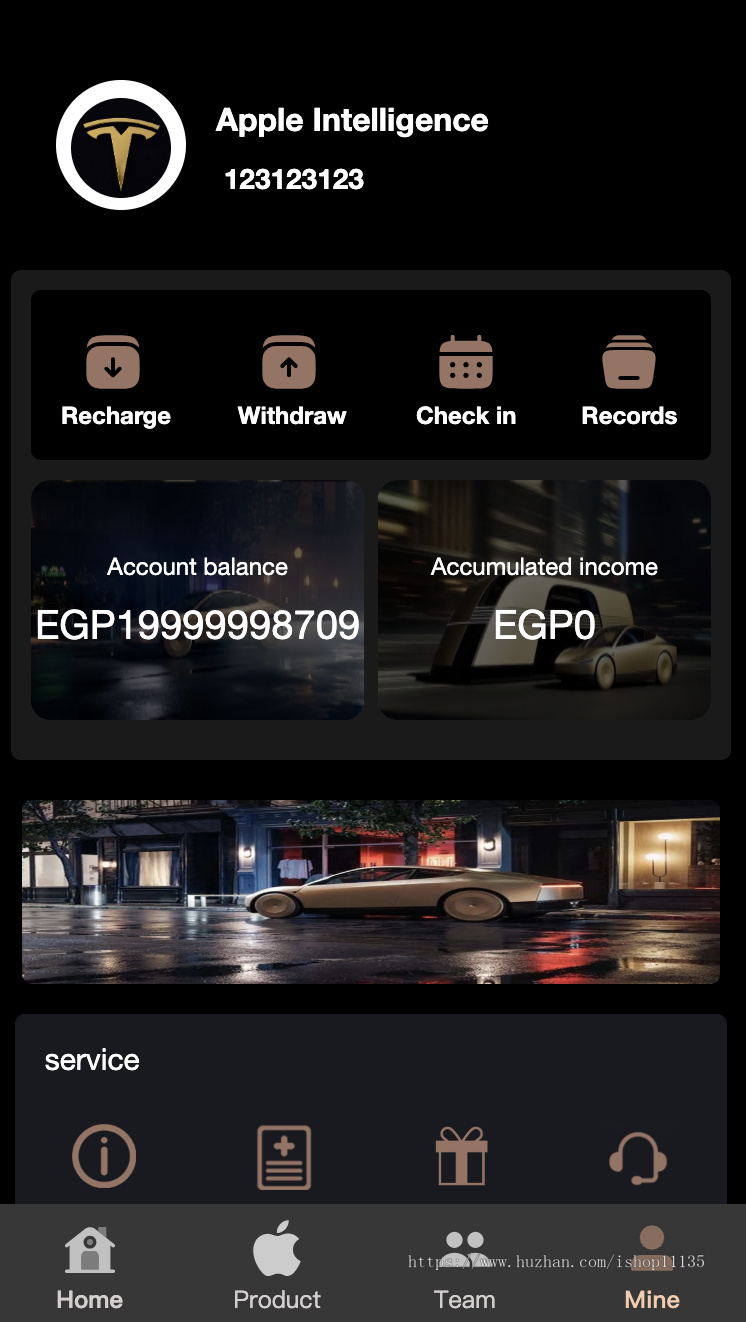 PHP海外版高端Apple、科技汽车、共享投资理财系统源码