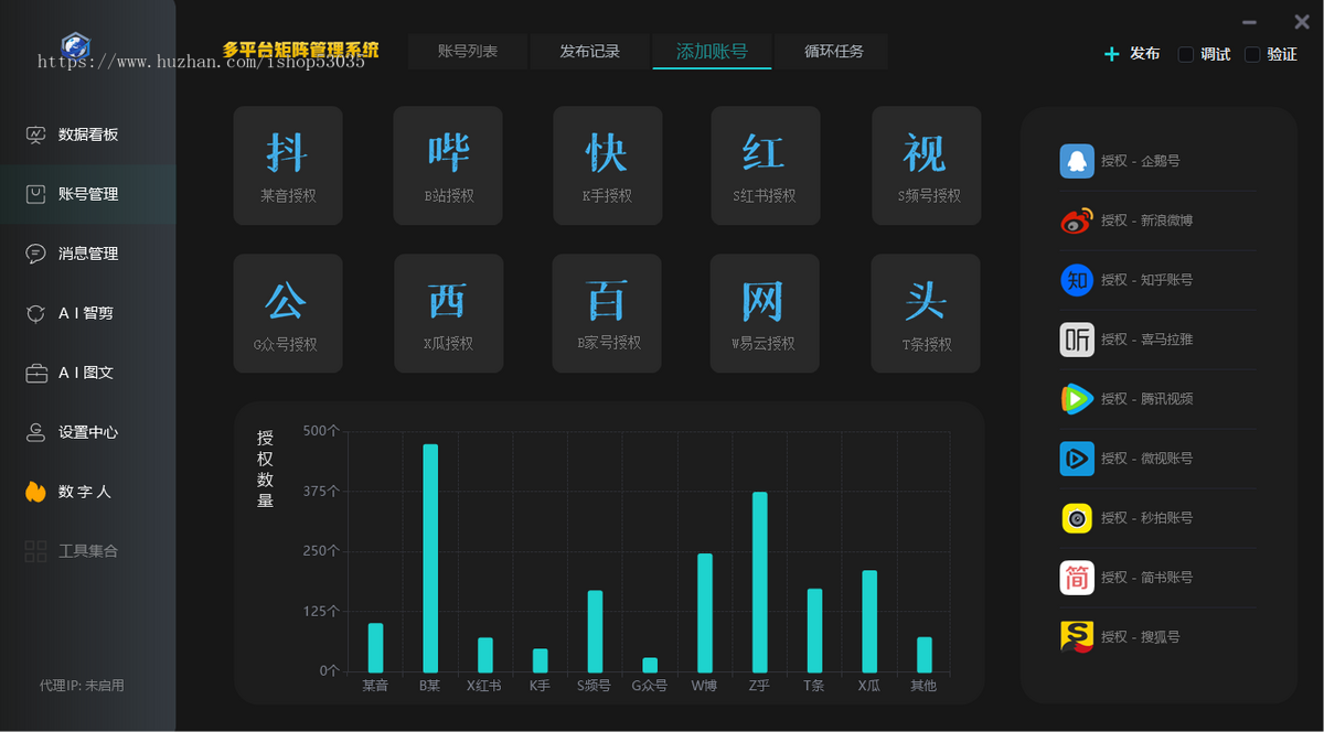 抖音矩阵管理系统多平台一键发Ai批量剪辑多平台管理工具抖音短视频矩阵系统