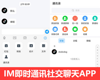 IM聊天软件/即时通讯/IM源码/运营版IM即时通讯APP高仿VX交友聊天APP+红包聊天语音视频