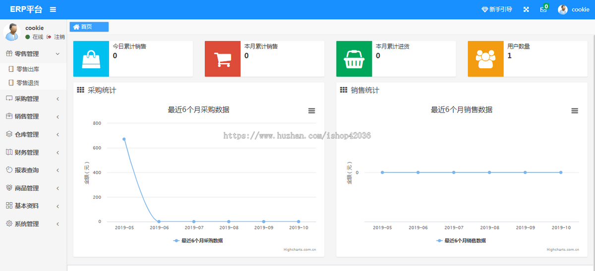 java源码springboot框架web进销存系统源码erp系统仓库管理系统