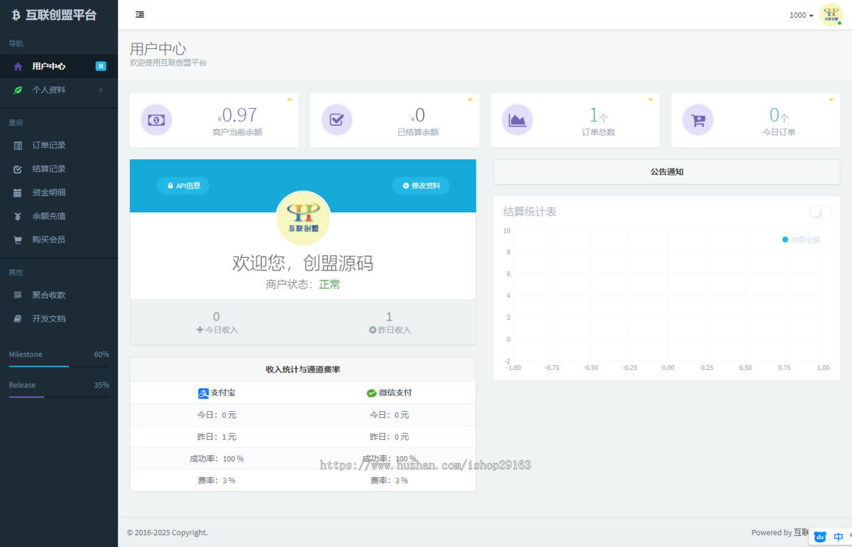 2025新版浪子易支付源码 开源版彩虹易支付PHP源码 支付宝微信免签约支付平台 聚合码支付