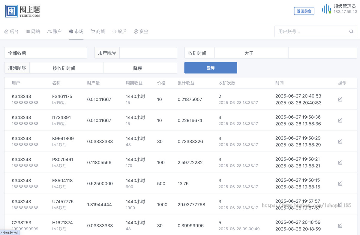 【升级版】疯狂蚂蚁区块链模式源码区块链模式全开源可二开可封装APP