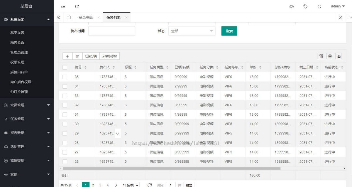 海外多语言投资理财分红系统/试看电影短剧收益/电影任务/电影投资众筹返利平台