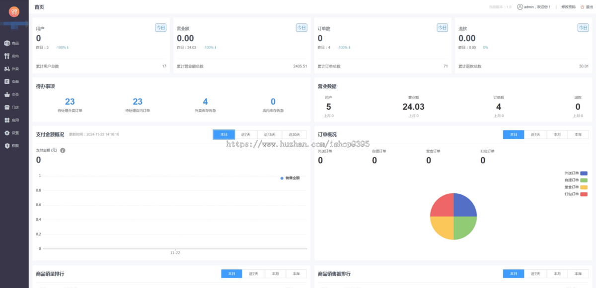 门店扫码点餐系统源码 小程序点餐系统 点餐APP uniapp多端接入