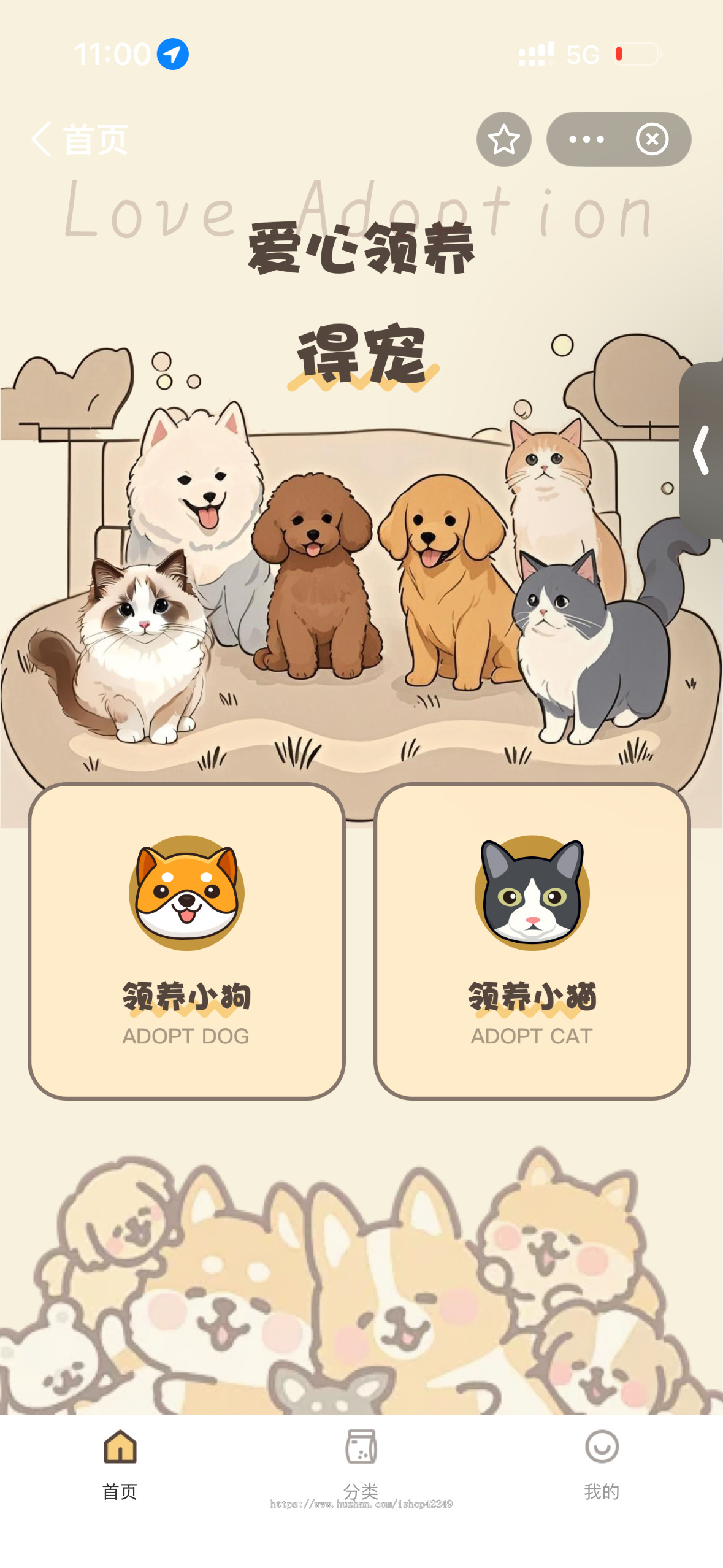 宠物领养小程序源码 宠物救助社区系统 宠物交友 宠物商城 宠物动态信息发布系统