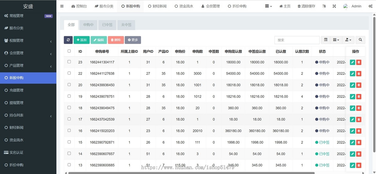 台股平台源码/新股申购/折扣申购/计划任务投资理财金融源码下载/uniapp源码