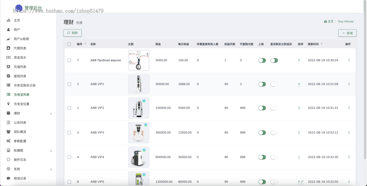 官方国际理财系统/中英文双语共享充电宝项目源码下载/投资理财源码/五级分销返利/地图