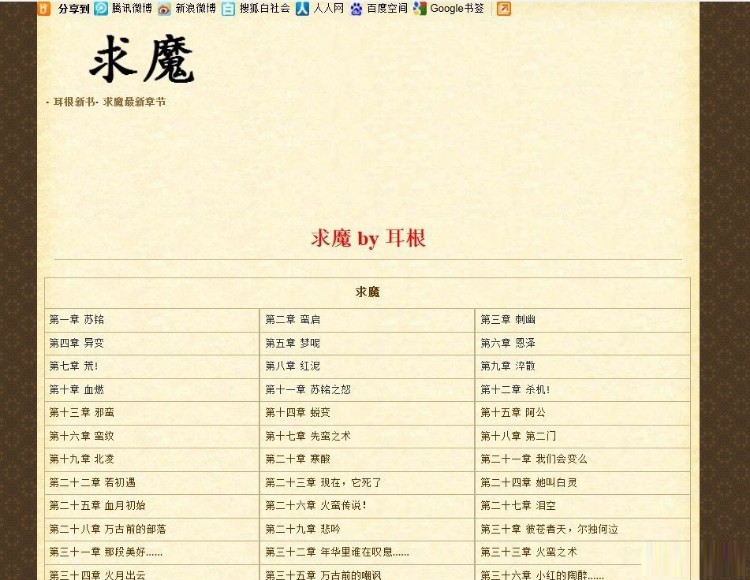 非常不错的DedeCMS单本小说模板