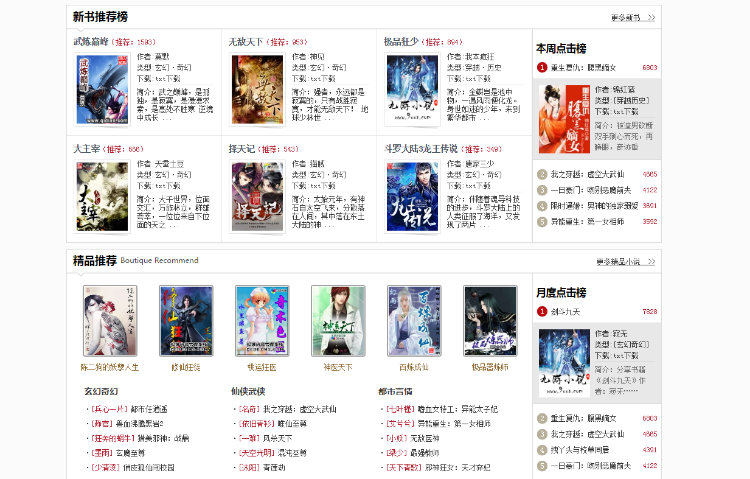 小说网站源码带自动采集 wap手机版 织梦dedecms模版程序 txt下载