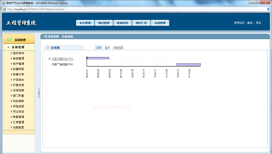 asp.net 房地产工程项目管理系统源码 软件定制开发