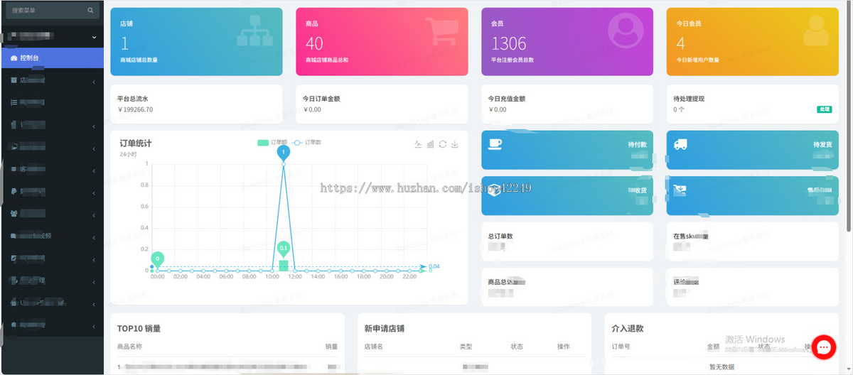 多商户入驻小程序APP商城直销分销新零售商城直销级差股东分红返利代理平台
