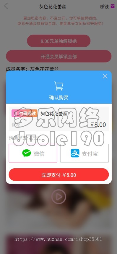 新升级美女写真图片视频打赏系统知识付费在线点播付费包时包月代理分销域名防封