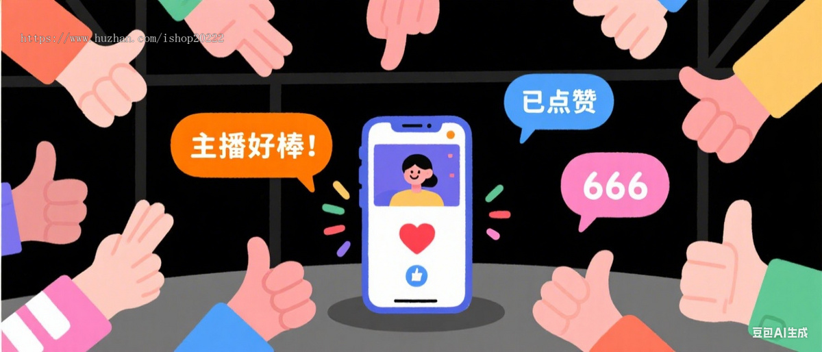 直播间聊天室直播录播消息发送自动对话点赞H5开源