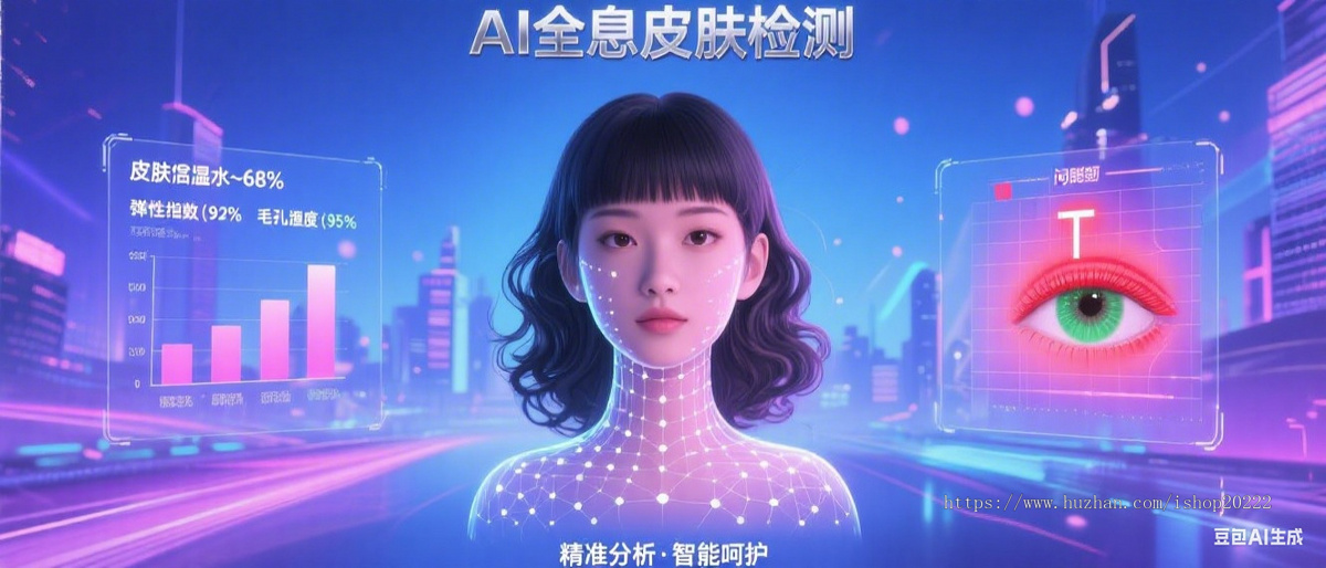 AI皮肤检测抖音快手微信小程序看广告流量主开源