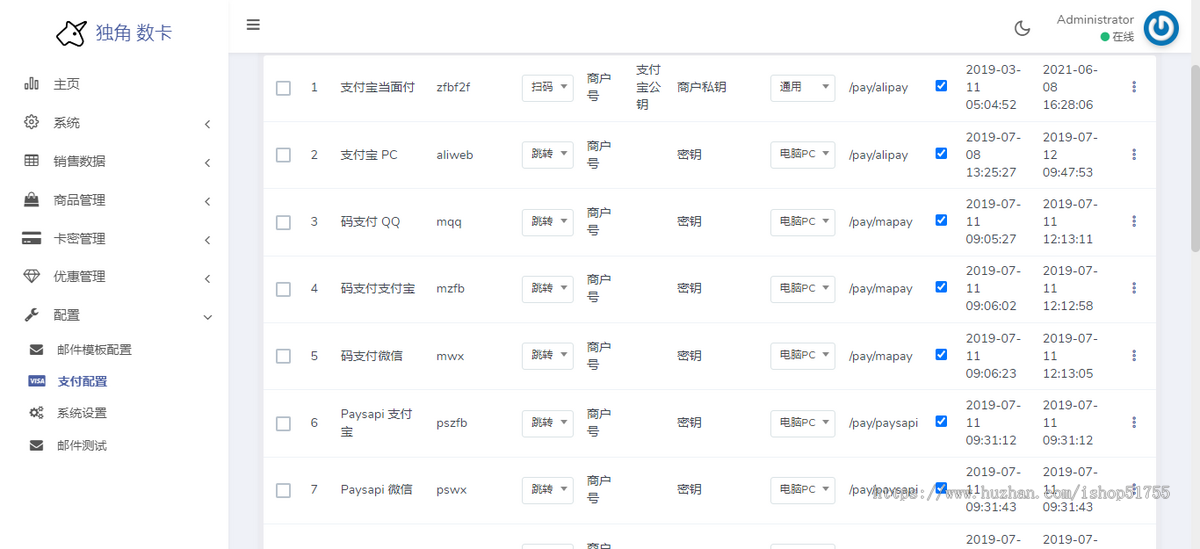 008独角兽数卡(开源版)个人自动发卡系统独角数卡USDT支付接口/实时到账/充值/销售