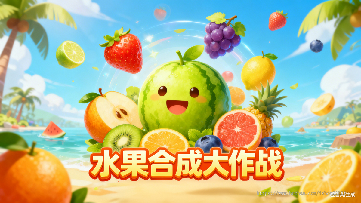 水果合成小游戏抖音快手微信小程序看广告流量主开源