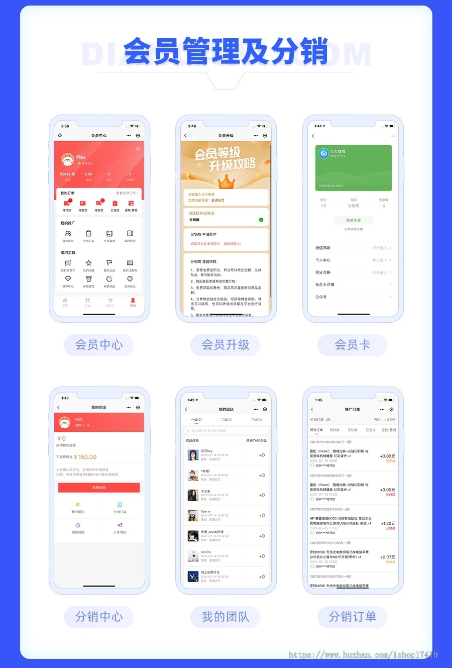 点大商城正版SAAS坑位小程序合伙人低价拿货分销直播分红秒杀拼团砍价多商户积分商城