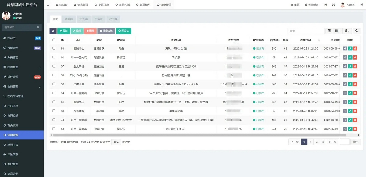 同城论坛发布社区系统源码 二手闲置 房屋出租 全开源