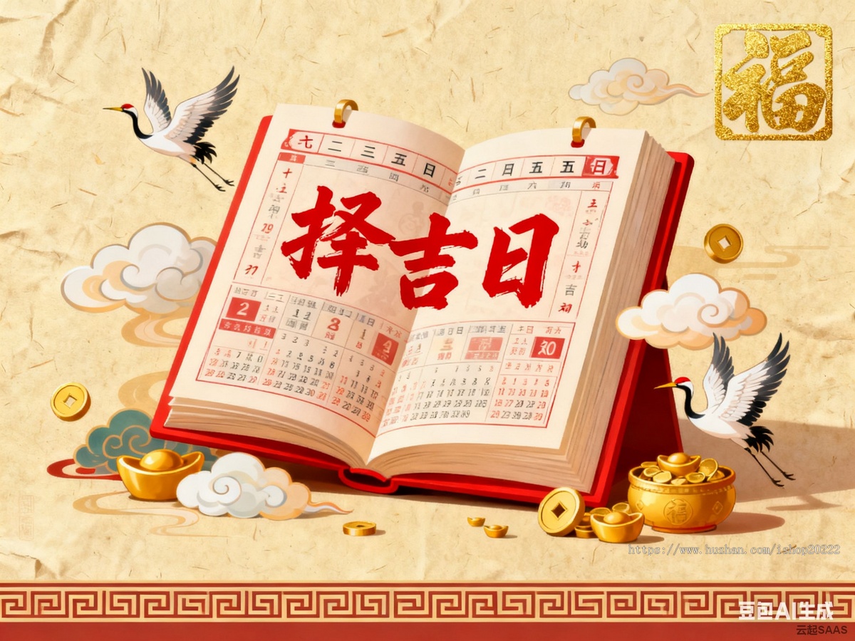黄历万年历择吉日抖音快手微信小程序看广告流量主开源
