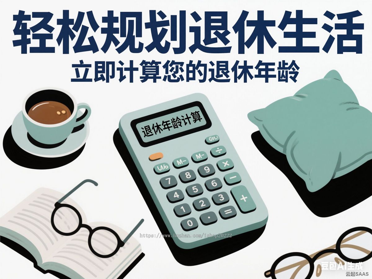 退休年龄计算器抖音快手微信小程序看广告流量主开源