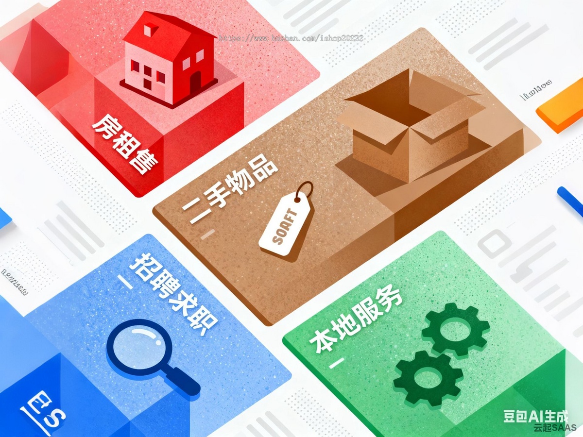 同城分类信息付费入驻发布置顶广告微信小程序开源
