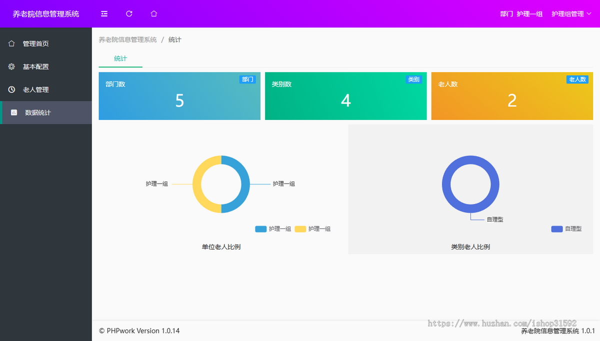 养老院信息管理系统,老人人员管理,php源码