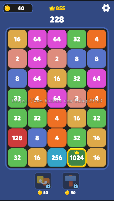 HTML5休闲小游戏《数字爆炸2048》带广告接口