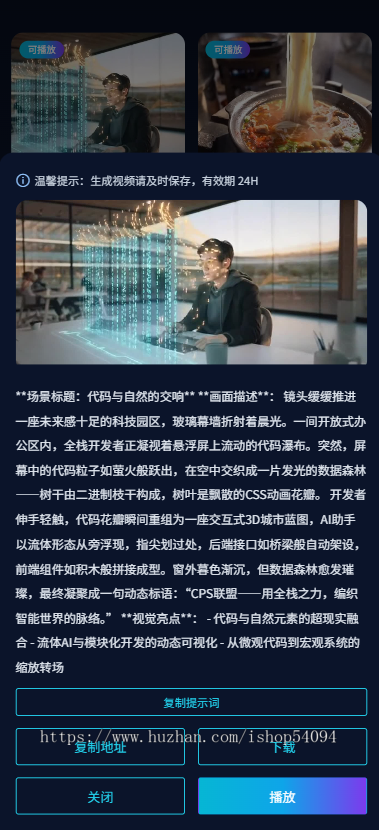 AI图文生成视频/AI视频小程序/Sora视频小程序