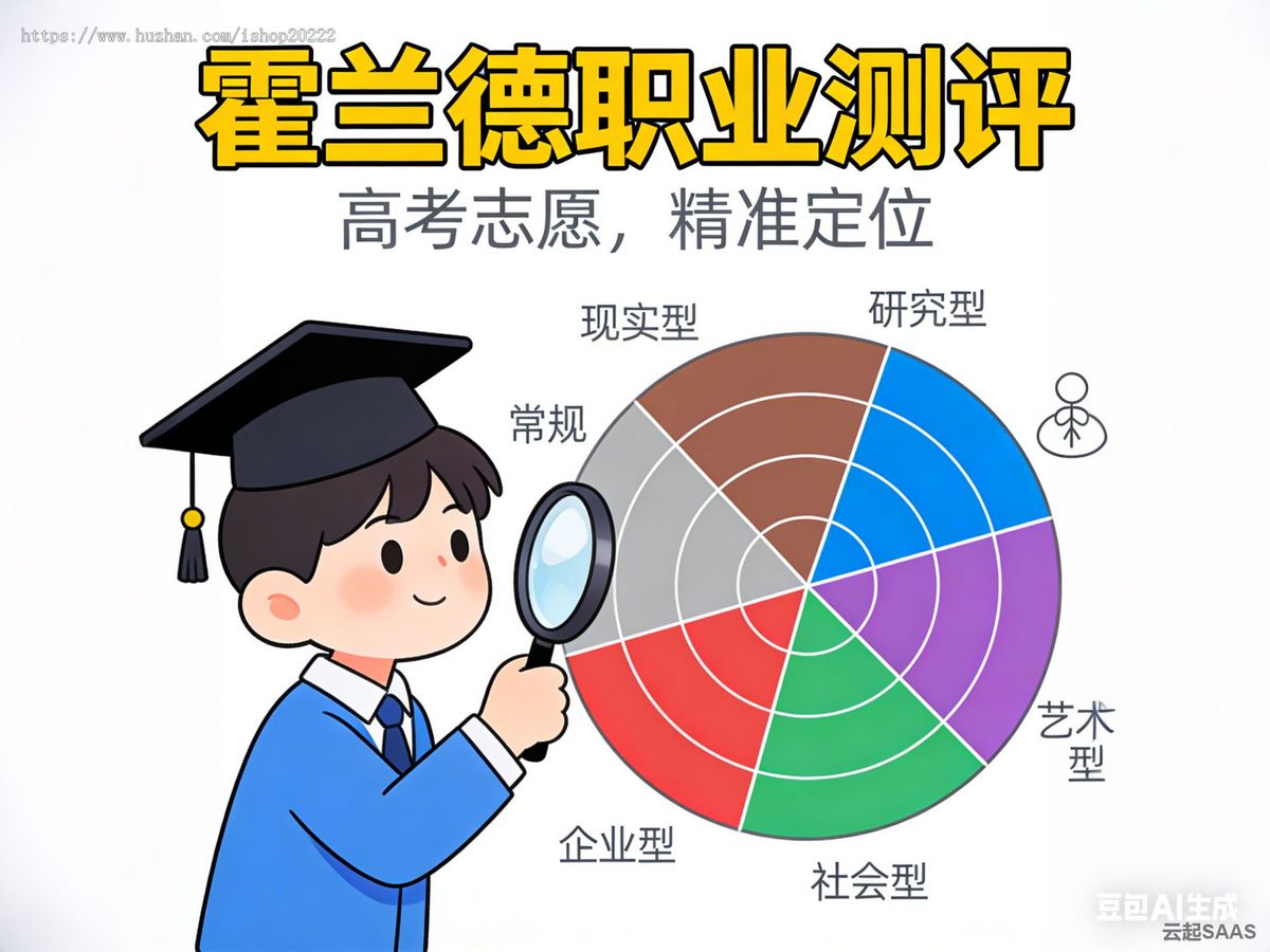 霍兰德职业测评高考志愿版抖音快手微信小程序看广告流量主开源