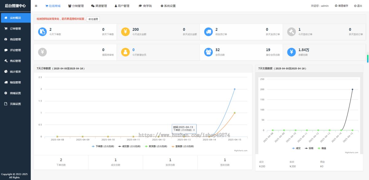运营级新零售分享直销商城链动2+1小程序二级分销极差分红系统源码开发消费返利平台h5